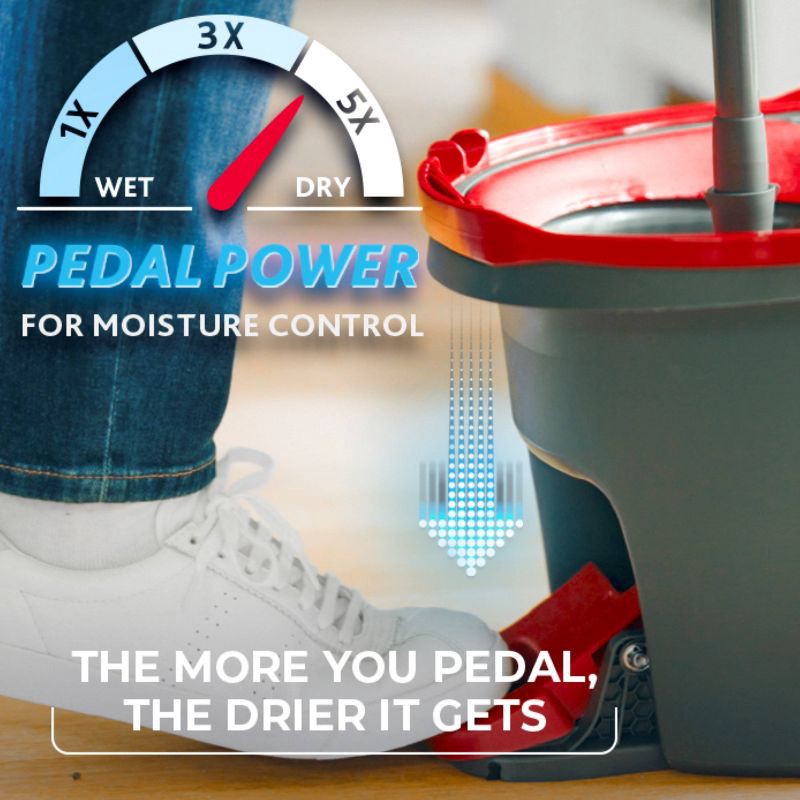 slide 4 of 14, O-Cedar EasyWring Spin Mop and Bucket System, 1 ct