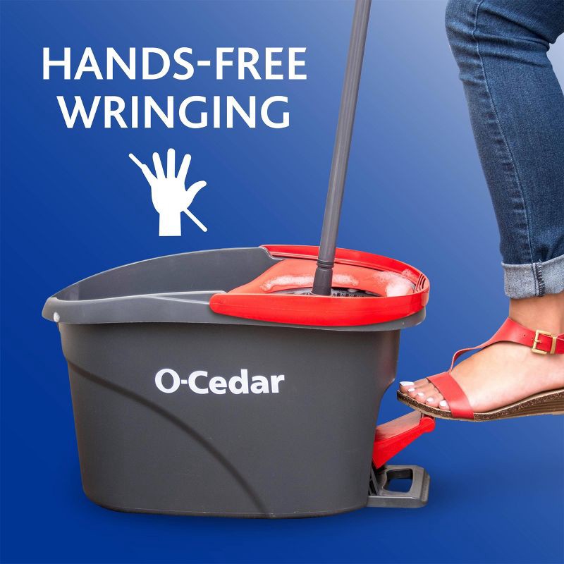 slide 8 of 15, O-Cedar EasyWring Spin Mop and Bucket System, 1 ct