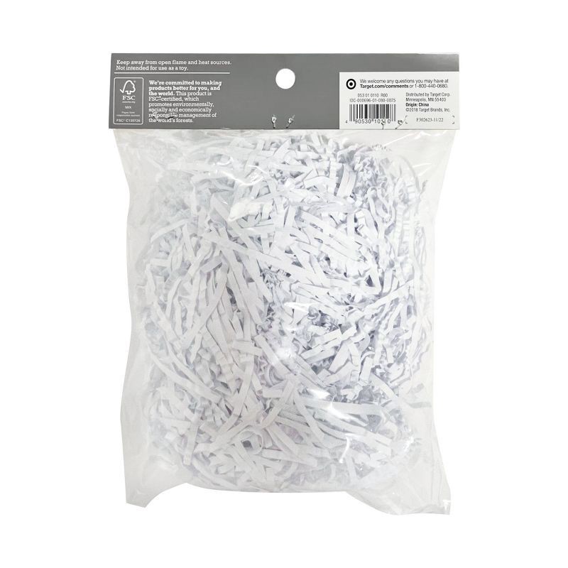 slide 3 of 3, 1.5oz Paper Shred Shredded Filler White - Spritz™, 1.5 oz