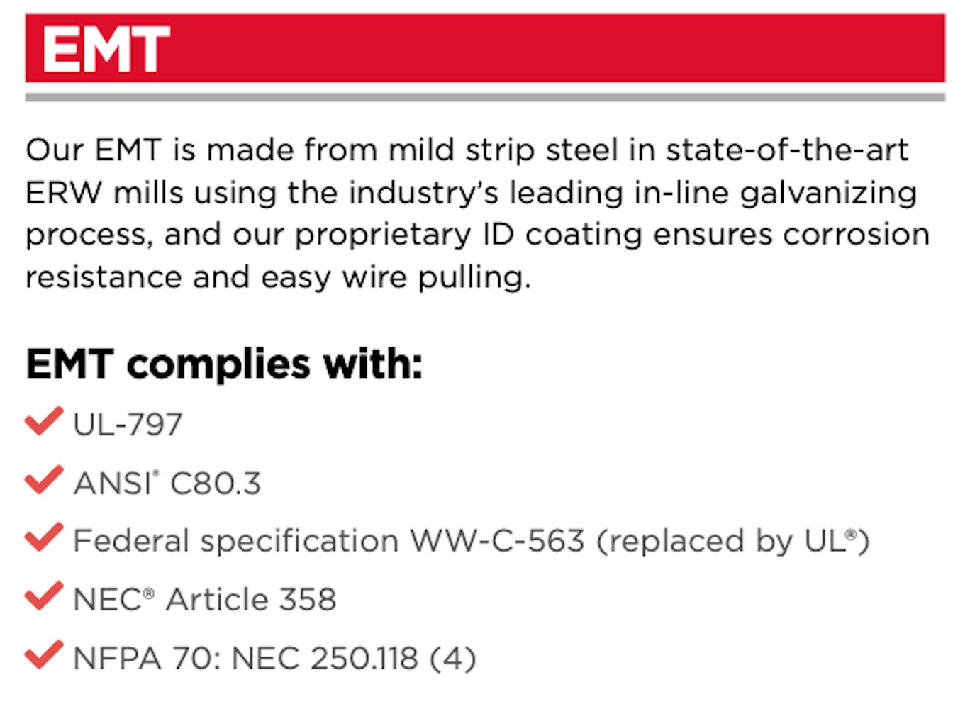 slide 2 of 5, 5.0-ft Silver EMT Conduit, 1 ct