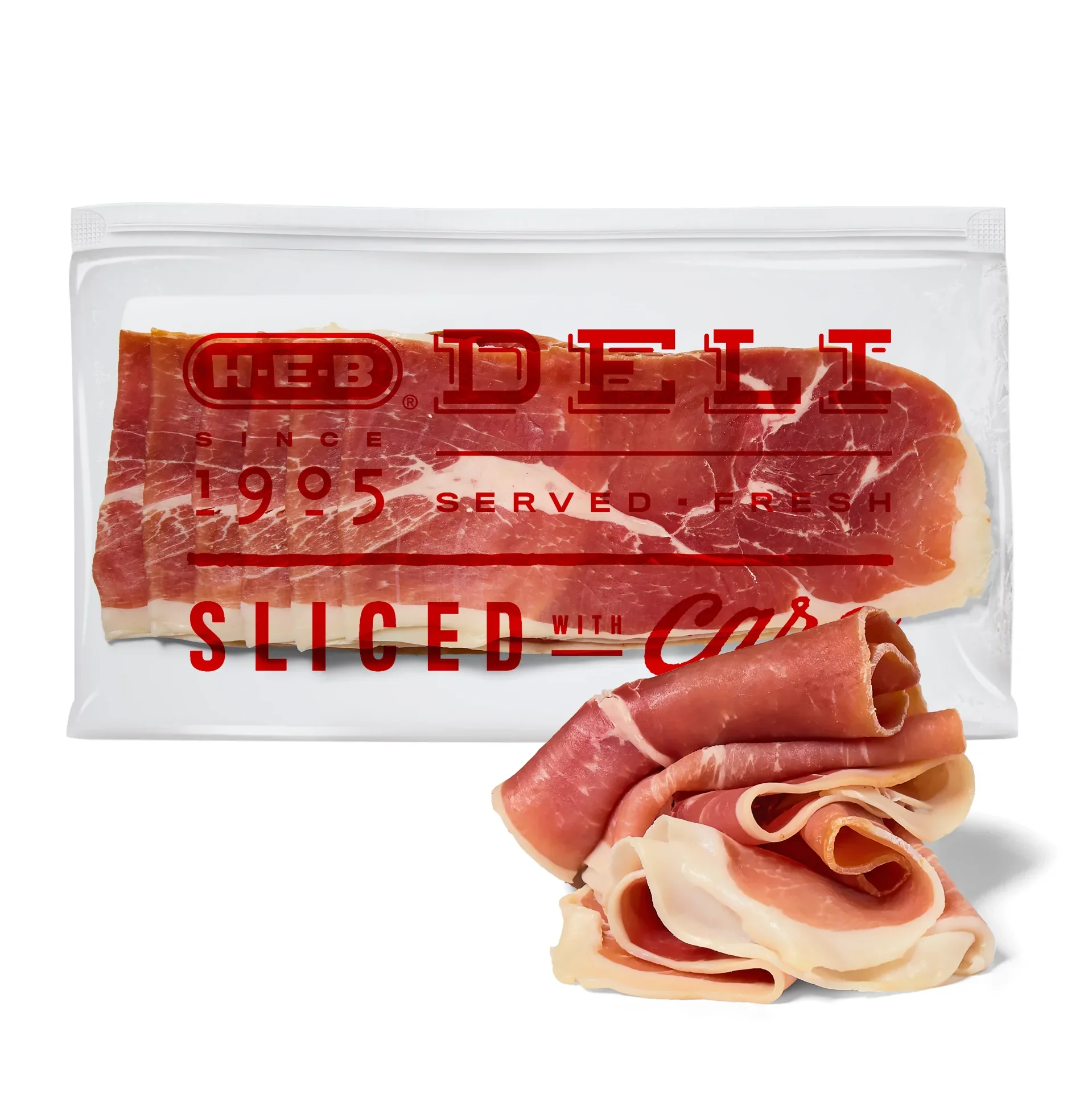 slide 1 of 1, H-E-B Deli #1 Sliced Prosciutto Crudo Dry Cured Ham, per lb