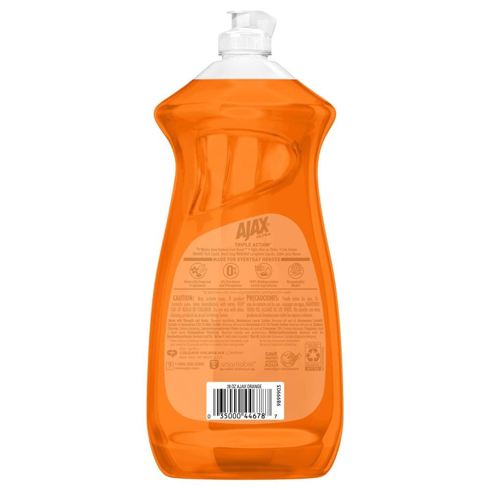 slide 3 of 6, AJAX 28-fl oz Orange Dish Soap, 1 ct