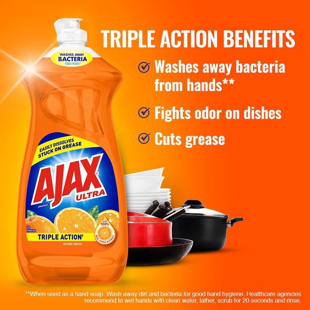 slide 4 of 6, AJAX 28-fl oz Orange Dish Soap, 1 ct