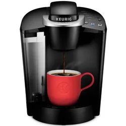 Keurig K-Classic Single-Serve K-Cup Pod Coffee Maker - K50 - Black: 48oz Capacity, Automatic Shut-Off, Removable Reservoir