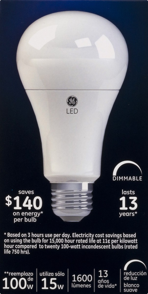 slide 6 of 8, GE LED Soft White 2 Pack 15 Watts Light Bulbs 2 ea, 2 ct
