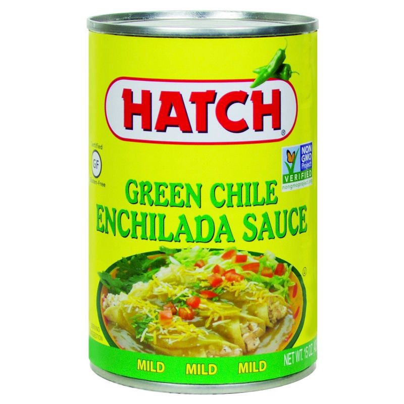 slide 1 of 4, Hatch Mild Green Chile Enchilada Sauce 15oz, 15 oz