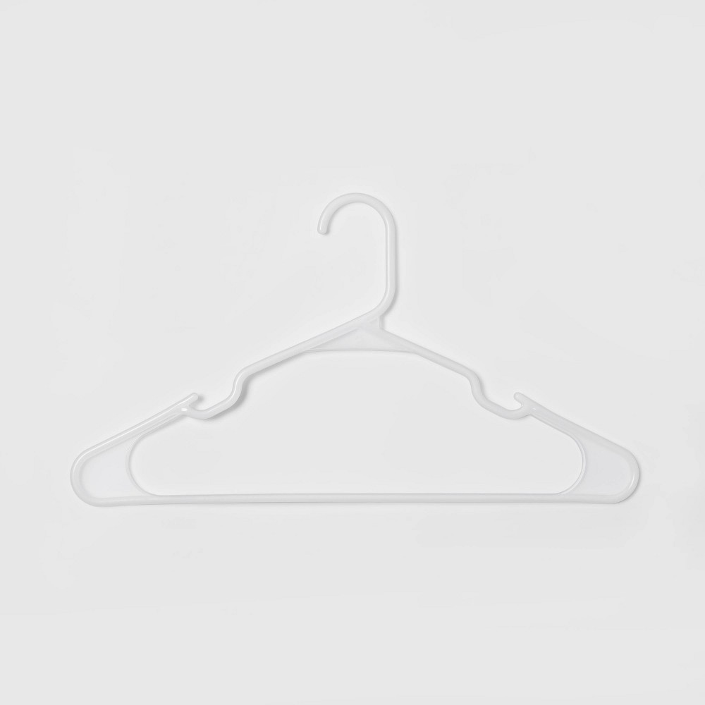 slide 3 of 5, 18pk Plastic Hanger Translucent - Room Essentials, 18 ct