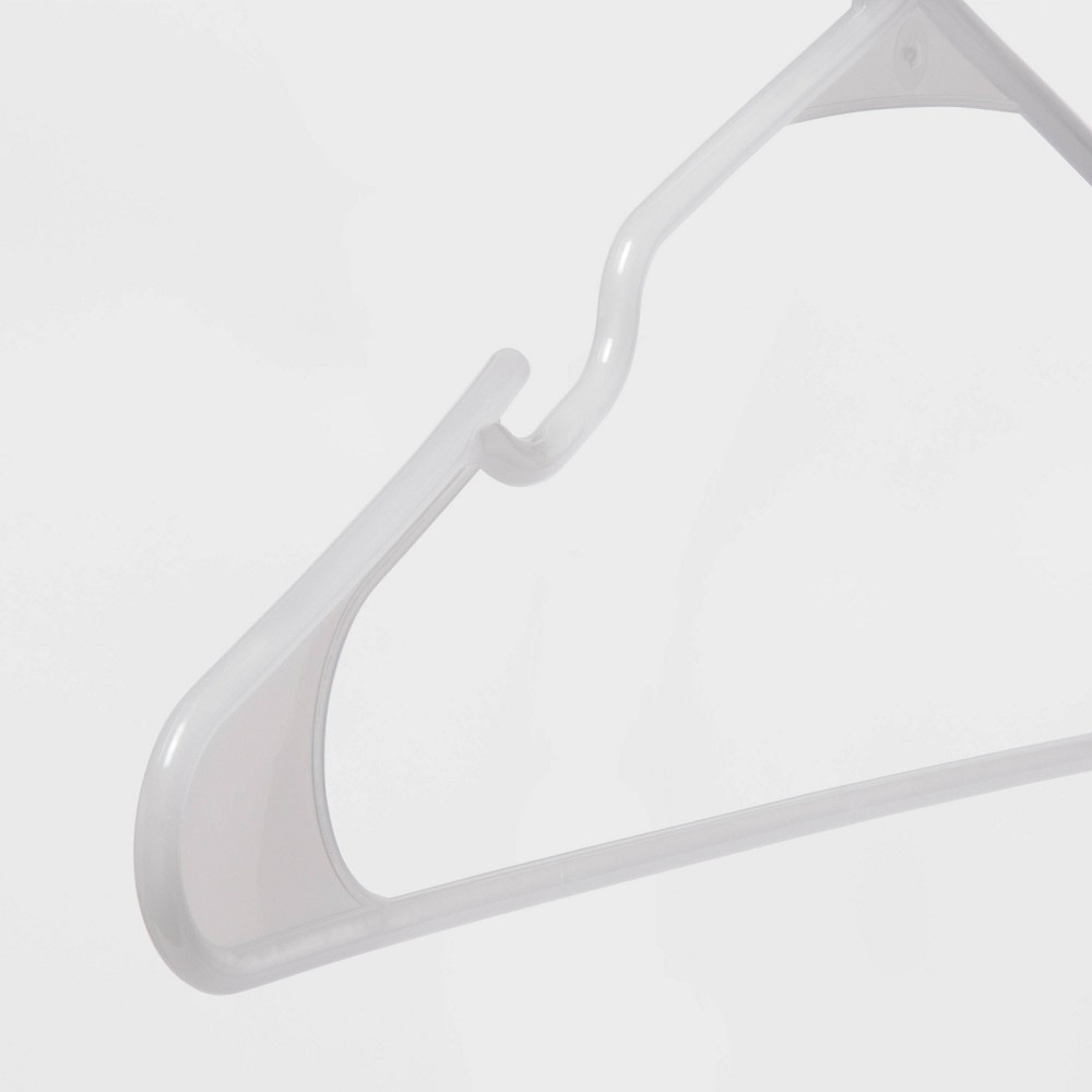 slide 4 of 5, 18pk Plastic Hanger Translucent - Room Essentials, 18 ct