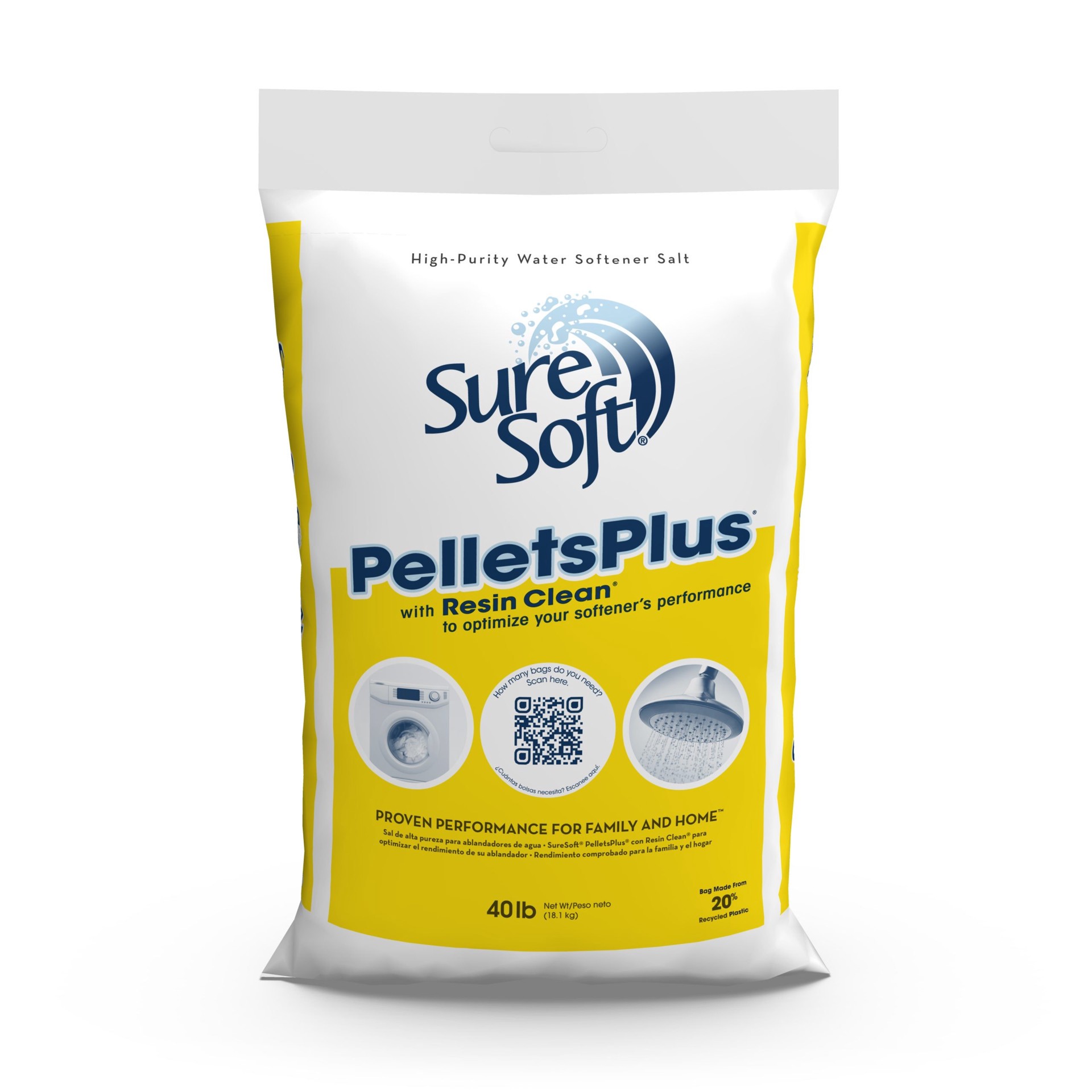 slide 1 of 6, SureSoft 40-lb Water Softener Salt Pellets, 1 ct