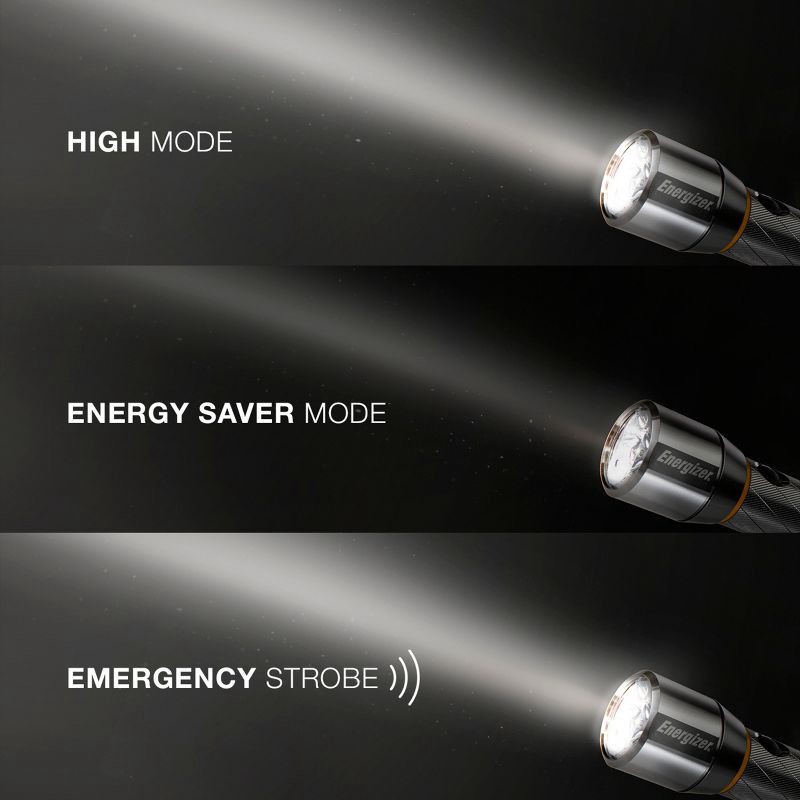 slide 4 of 8, Energizer Vision HD 6AA Performance Metal LED FlashLight, 1 ct