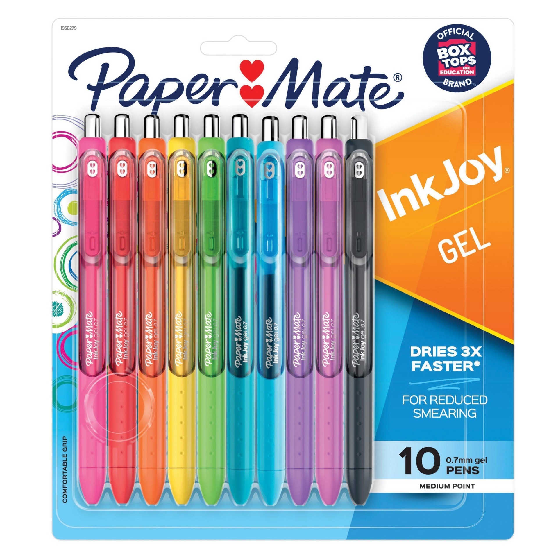 slide 1 of 6, Paper Mate Ink Joy 10pk Gel Pens 0.7mm Medium Tip Multicolored, 10 ct