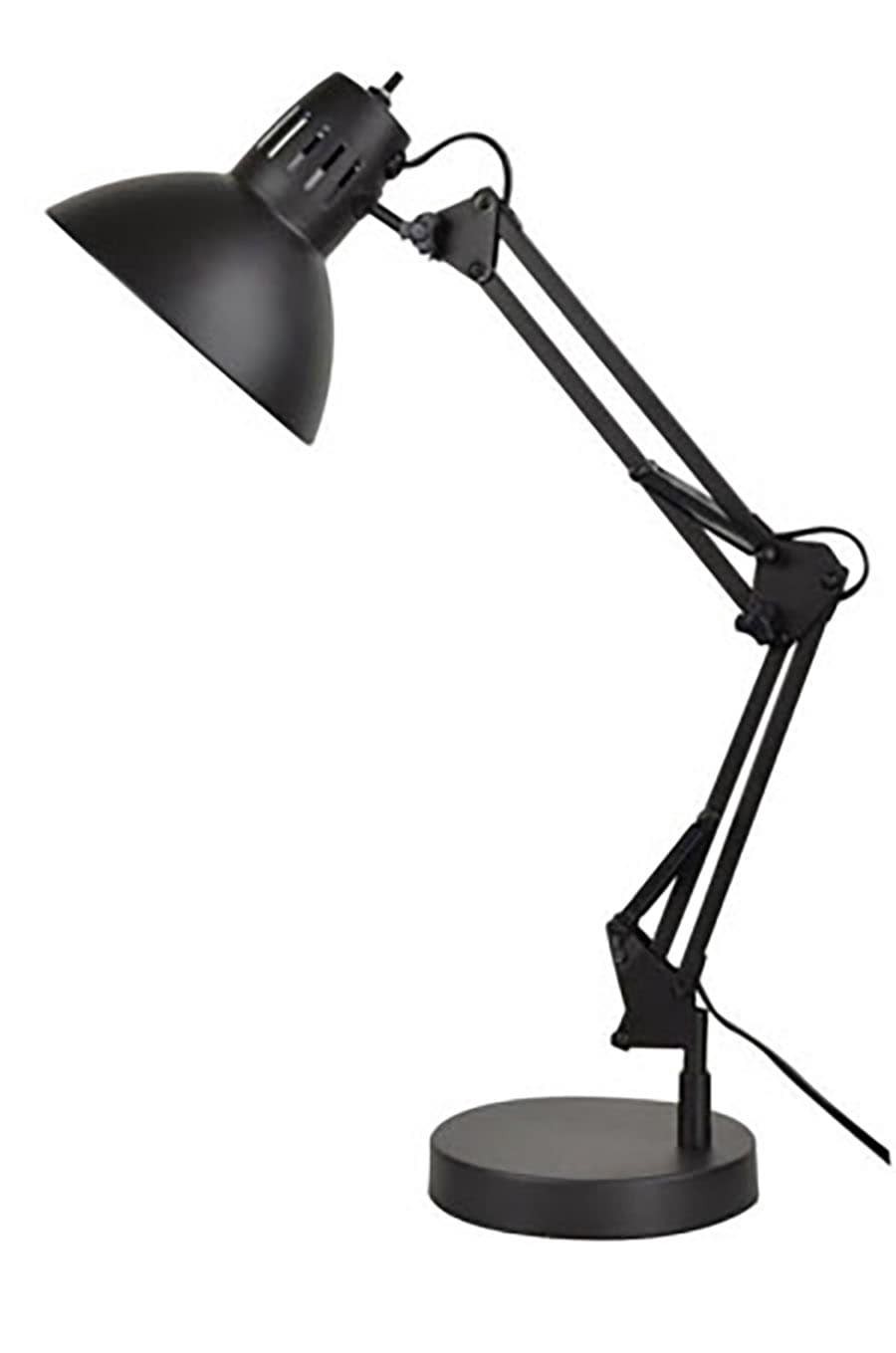 slide 2 of 6, allen + roth Embleton 26-in Adjustable Bronze Standard Desk Lamp with Metal Shade, 1 ct