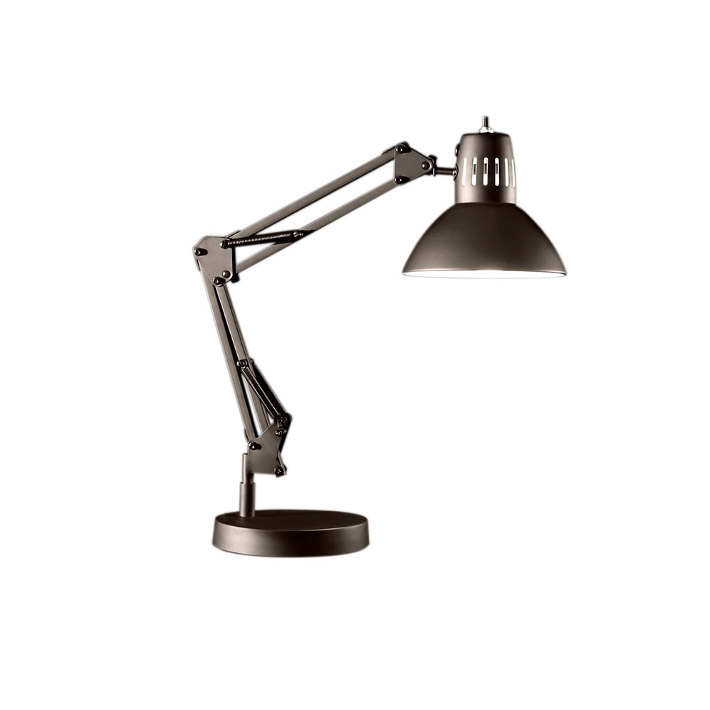 slide 3 of 6, allen + roth Embleton 26-in Adjustable Bronze Standard Desk Lamp with Metal Shade, 1 ct