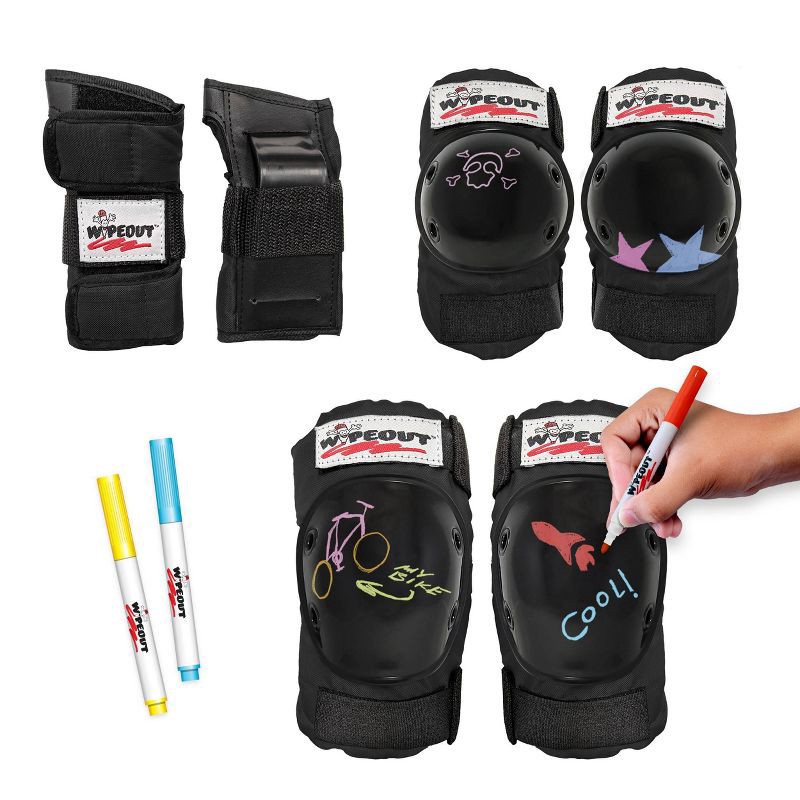 slide 2 of 8, Wipeout Dry Erase Kids' Pad Set 3pk - Black, 3 ct