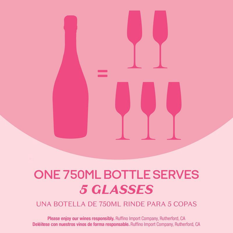 slide 7 of 12, Ruffino Lumina Prosecco DOC Italian Rose Sparkling Wine - 750ml Bottle, 750 ml