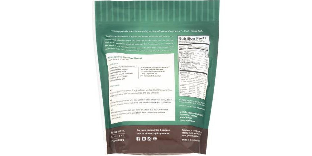 slide 2 of 4, Cup4Cup Gluten Free Wholesome Multi Purpose Flour Blend - 32oz, 32 oz