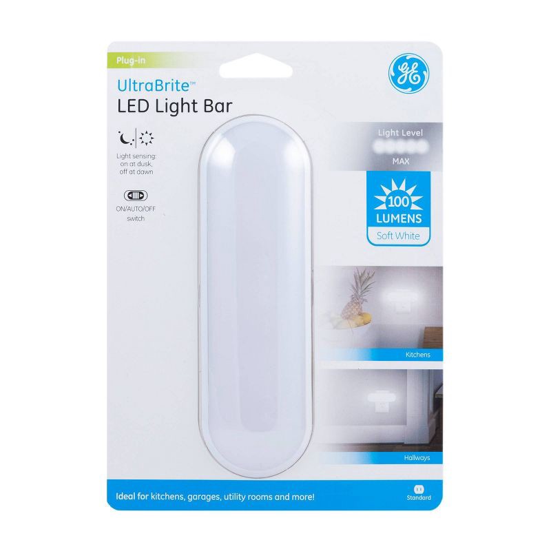 slide 6 of 8, General Electric GE 100 Lumens UltraBright LightSensing LED Light Bar, 1 ct