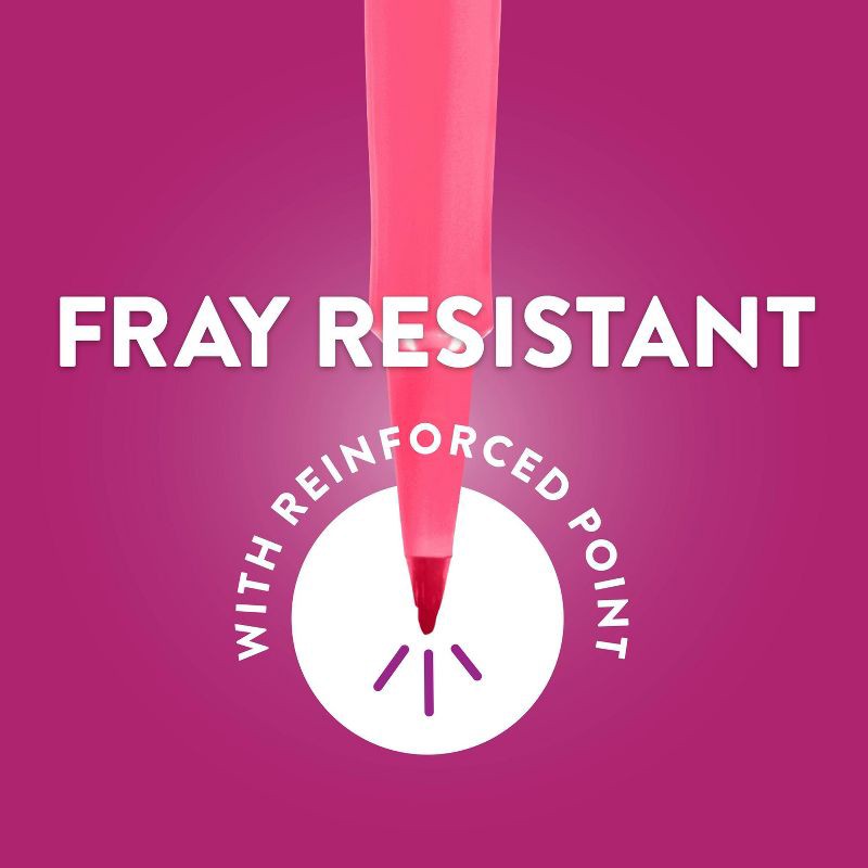 slide 6 of 8, Paper Mate Flair 24pk Felt Pens 0.7mm Medium Tip Multicolored: Art Stationery, Durable Quick Drying, Pocket Clip, 24 ct