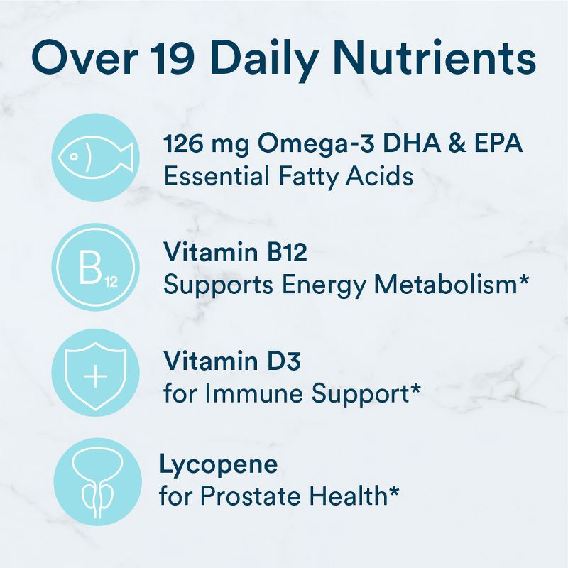 slide 5 of 9, SmartyPants Men's Multi & Omega 3 Fish Oil Gummy Vitamins with D3, C & B12 - 120 ct, 12 x 120 ct