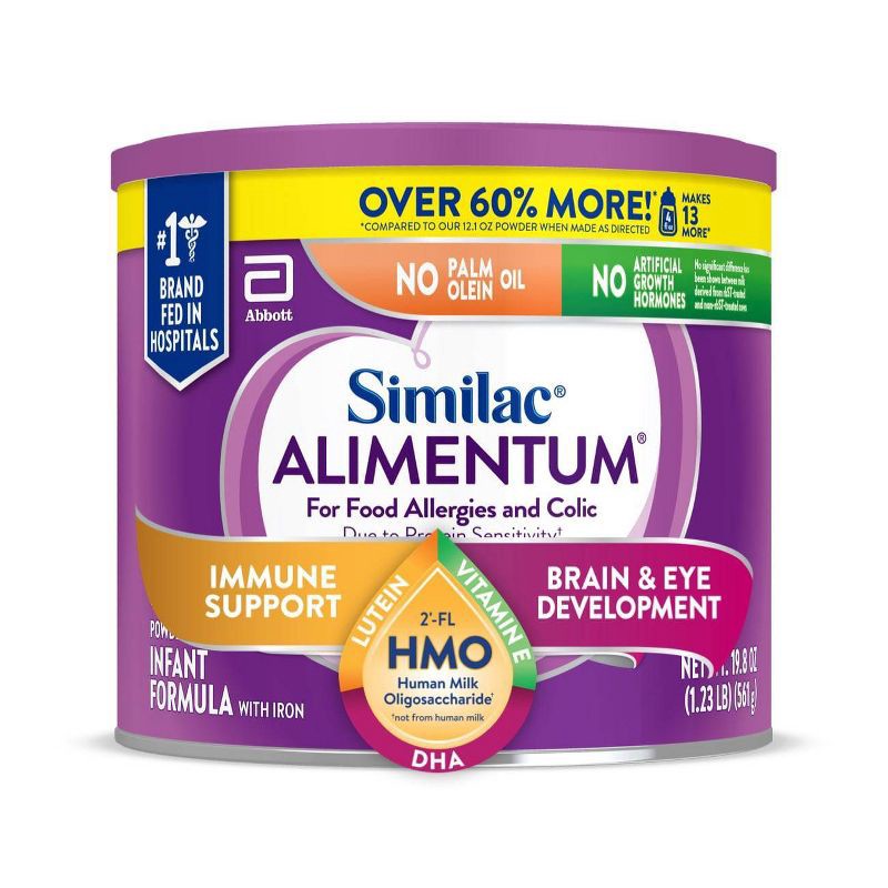 slide 1 of 13, Similac Alimentum Non GMO Hypoallergenic Powder Infant Formula - 19.8oz, 19.8 oz