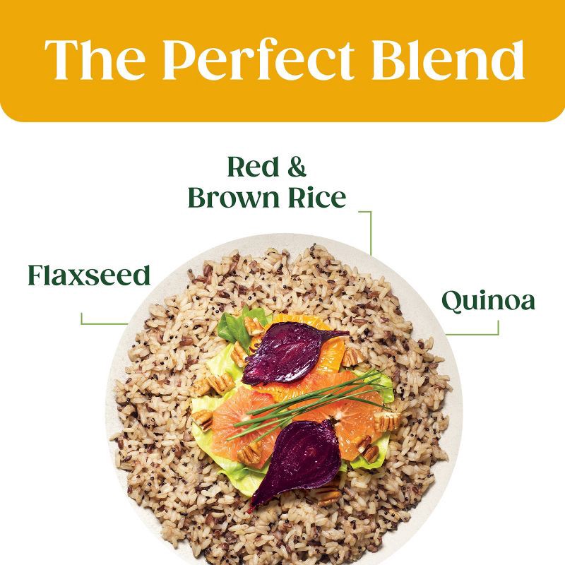 slide 3 of 6, Seeds of Change Organic Quinoa, Brown & Red Rice with Flaxseed Mix Microwavable Pouch - 8.5oz, 8.5 oz