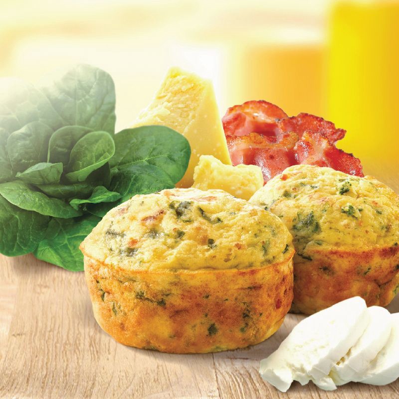 slide 3 of 10, Jimmy Dean Delights Frozen Bacon & Spinach Frittatas - 6ct/12oz, 6 ct; 12 oz