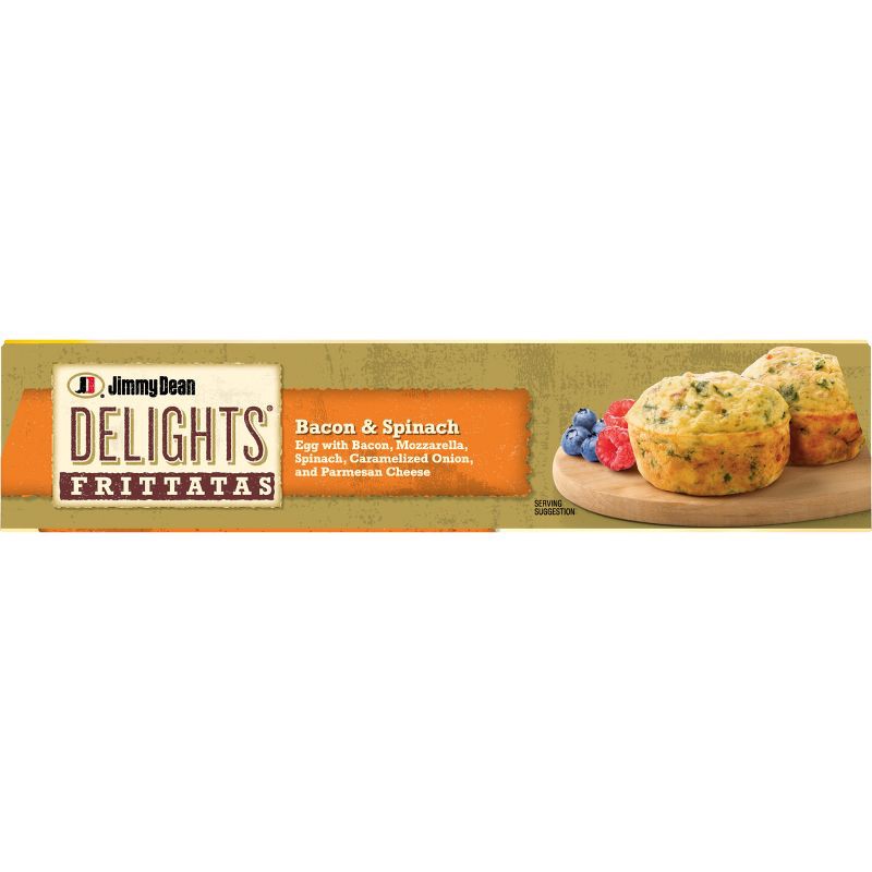 slide 6 of 10, Jimmy Dean Delights Frozen Bacon & Spinach Frittatas - 6ct/12oz, 6 ct; 12 oz