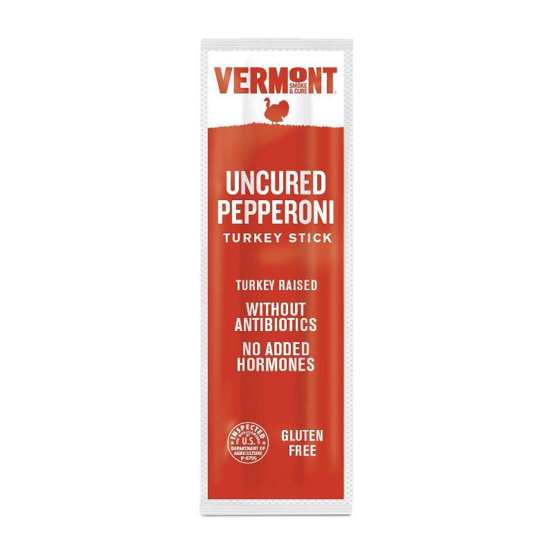 slide 4 of 5, Vermont Smoke & Cure Uncured Pepperoni Turkey Sticks Multipack 6ct / 3oz, 6 ct; 3 oz