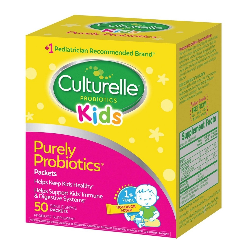slide 3 of 6, Culturelle Kids Probiotic Packets, 50 ct
