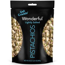 Wonderful Lightly Salted Roasted Pistachios - 20oz