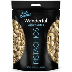 Wonderful Lightly Salted Roasted Pistachios - 20oz