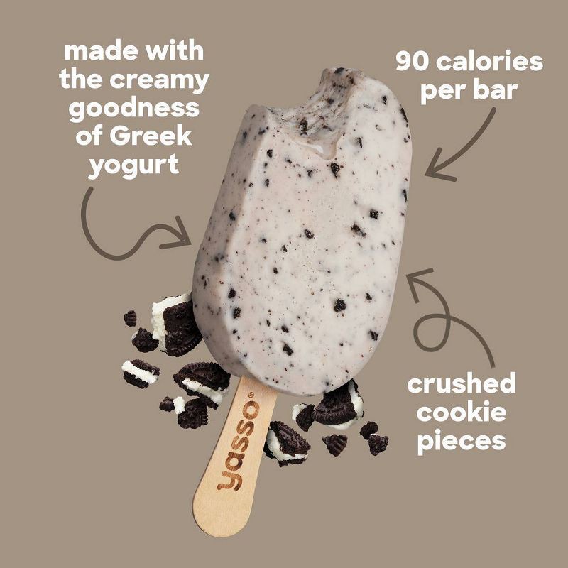 slide 9 of 9, Yasso Frozen Greek Yogurt - Cookies 'n Cream Bars - 4ct, 4 ct