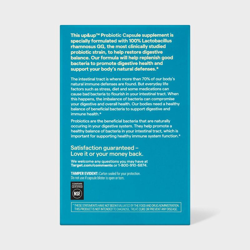slide 3 of 6, Immune Support Probiotic Dietary Supplement Capsules - 30ct - up&up™, 30 ct