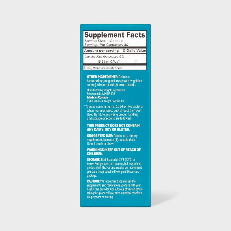 slide 5 of 6, Immune Support Probiotic Dietary Supplement Capsules - 30ct - up&up™, 30 ct