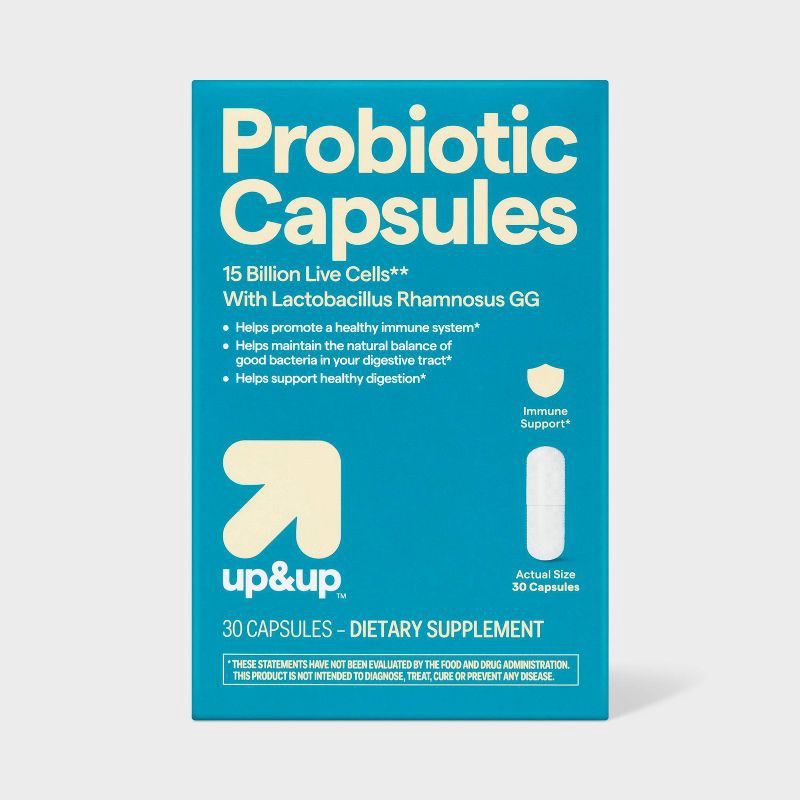slide 1 of 6, Immune Support Probiotic Dietary Supplement Capsules - 30ct - up&up™, 30 ct