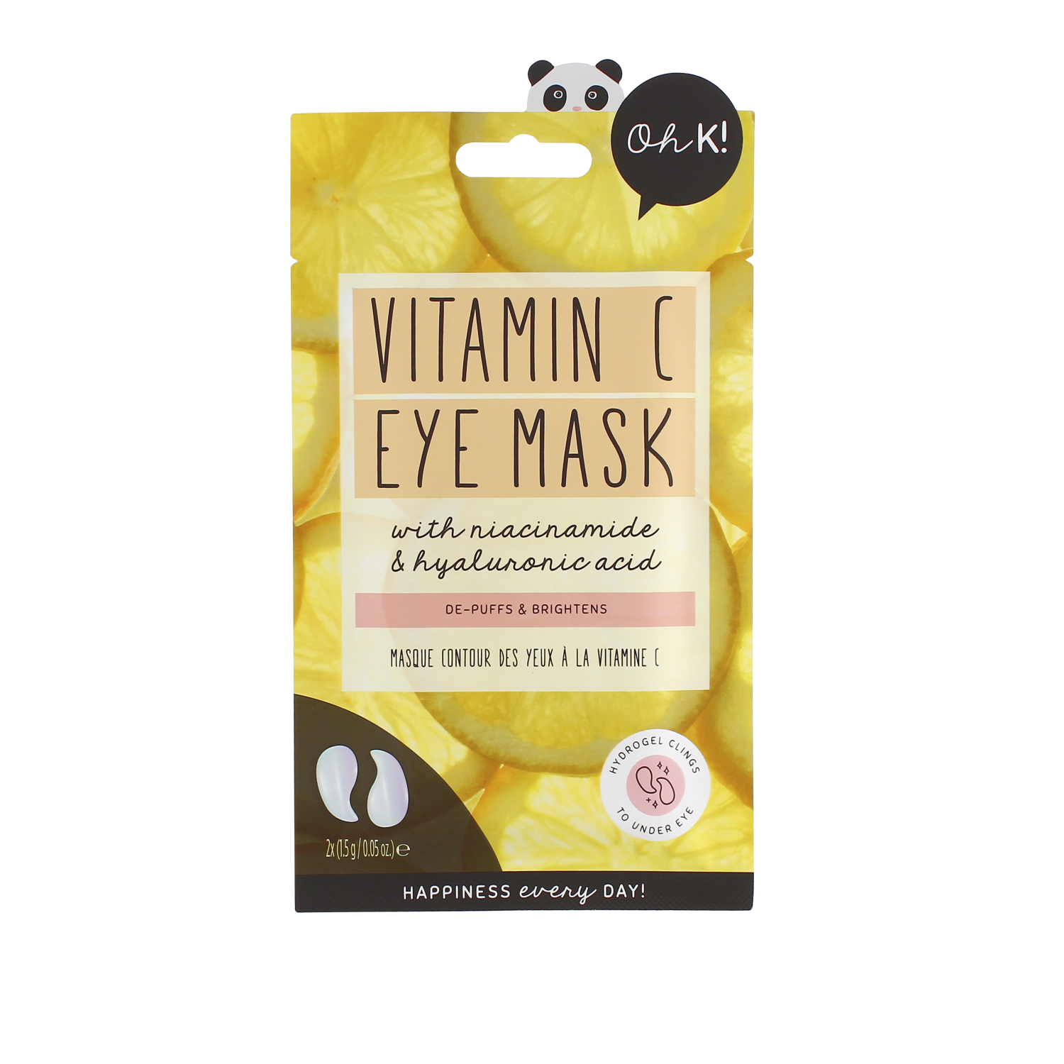 slide 1 of 4, Oh K! Vitamin C Under Eye Mask, 1 ct