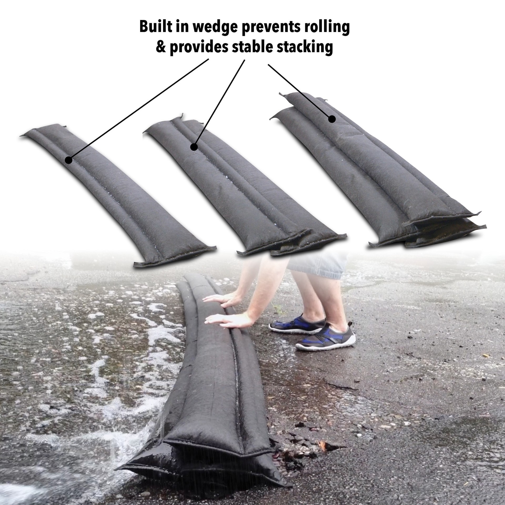 Quick Dam 120.0-in L x 6.0-in W Water activated Flood barrier 1 ct | shipt