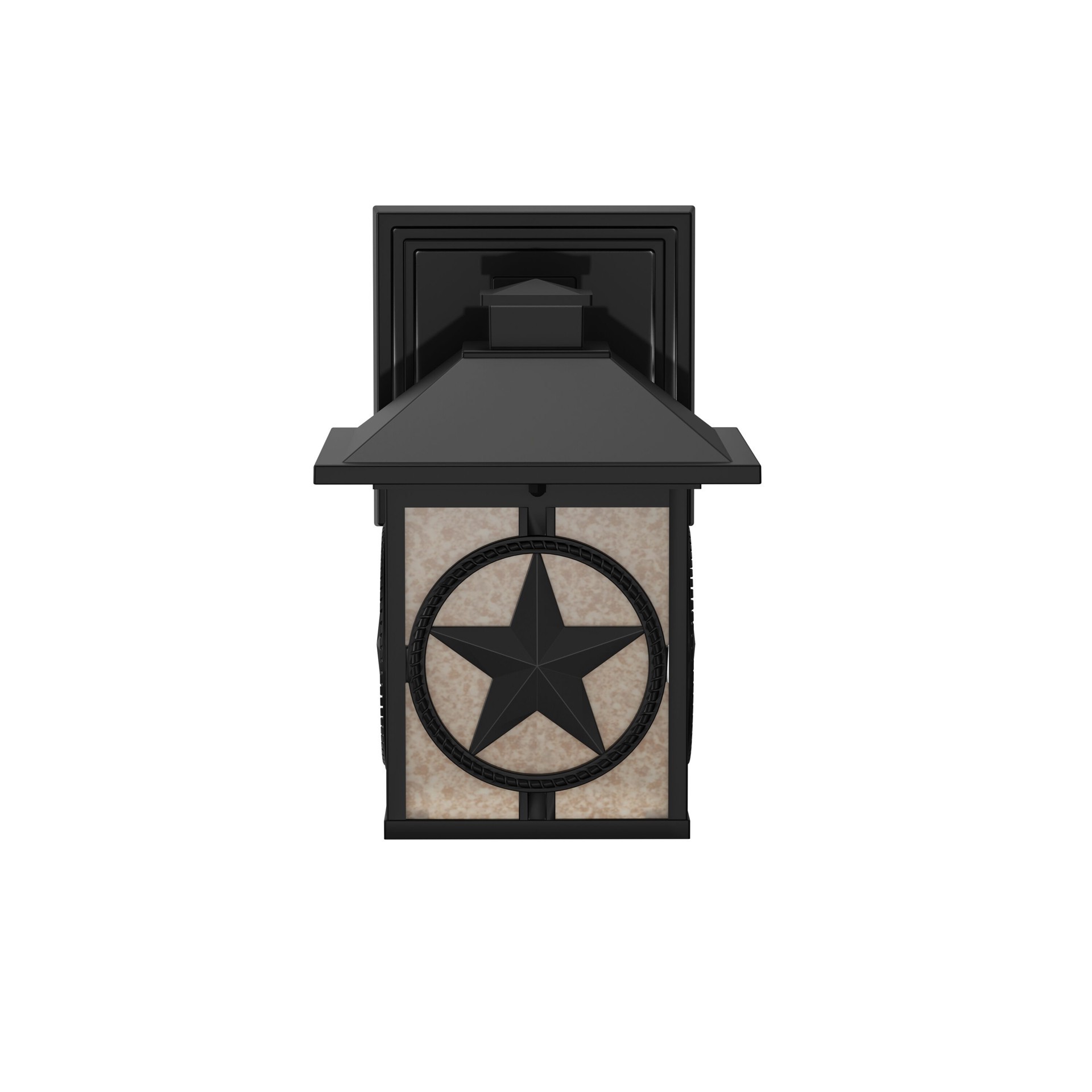 slide 3 of 6, allen + roth Thoroughbred 1 -Light 10-in H Matte Black Hardwired Outdoor Wall Light, 1 ct