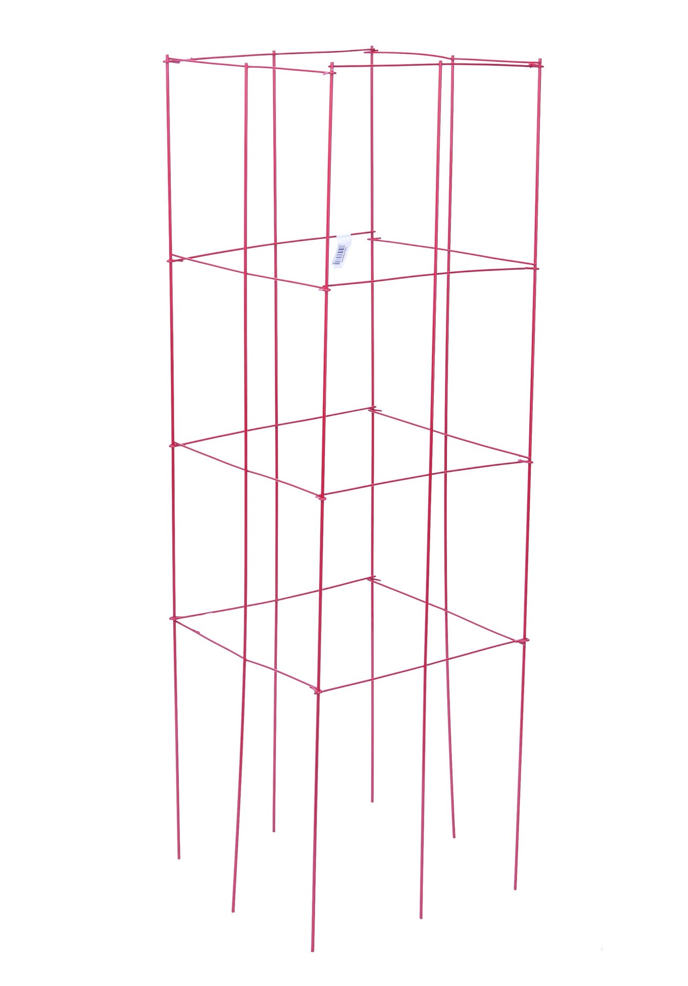slide 1 of 4, 47-in Powder-coated galvanized steel wire Square Tomato Cage, 1 ct