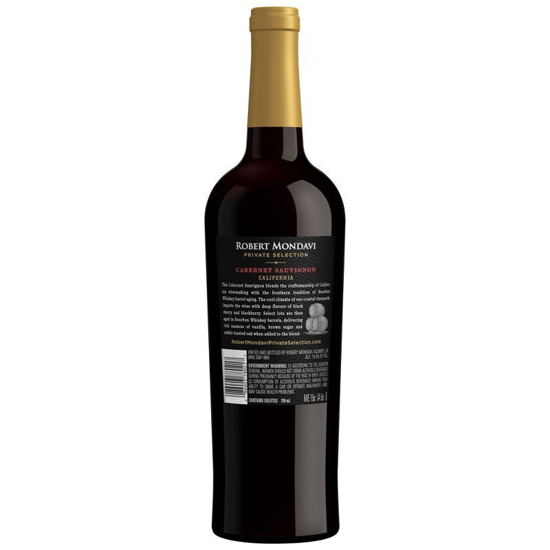 slide 2 of 11, Robert Mondavi Private Selection Bourbon Barrel Aged Cabernet Sauvignon Red Wine - 750ml Bottle, 750 ml