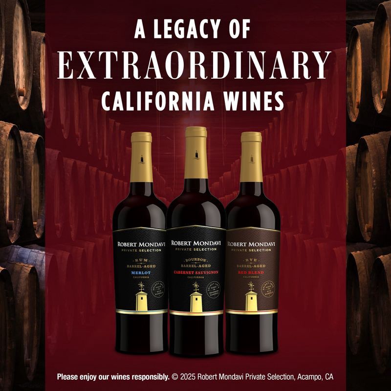 slide 6 of 11, Robert Mondavi Private Selection Bourbon Barrel Aged Cabernet Sauvignon Red Wine - 750ml Bottle, 750 ml
