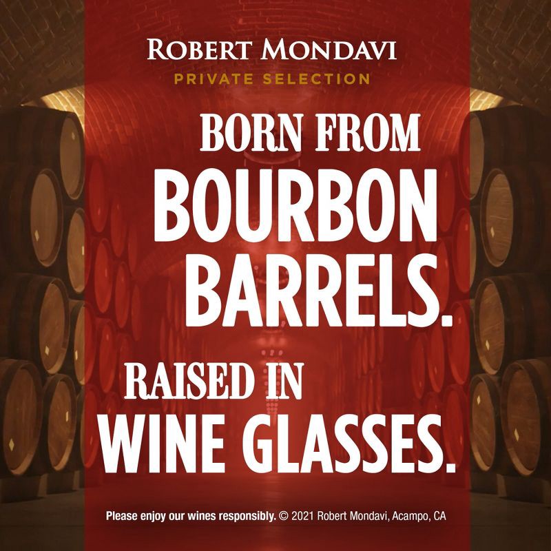 slide 9 of 11, Robert Mondavi Private Selection Bourbon Barrel Aged Cabernet Sauvignon Red Wine - 750ml Bottle, 750 ml