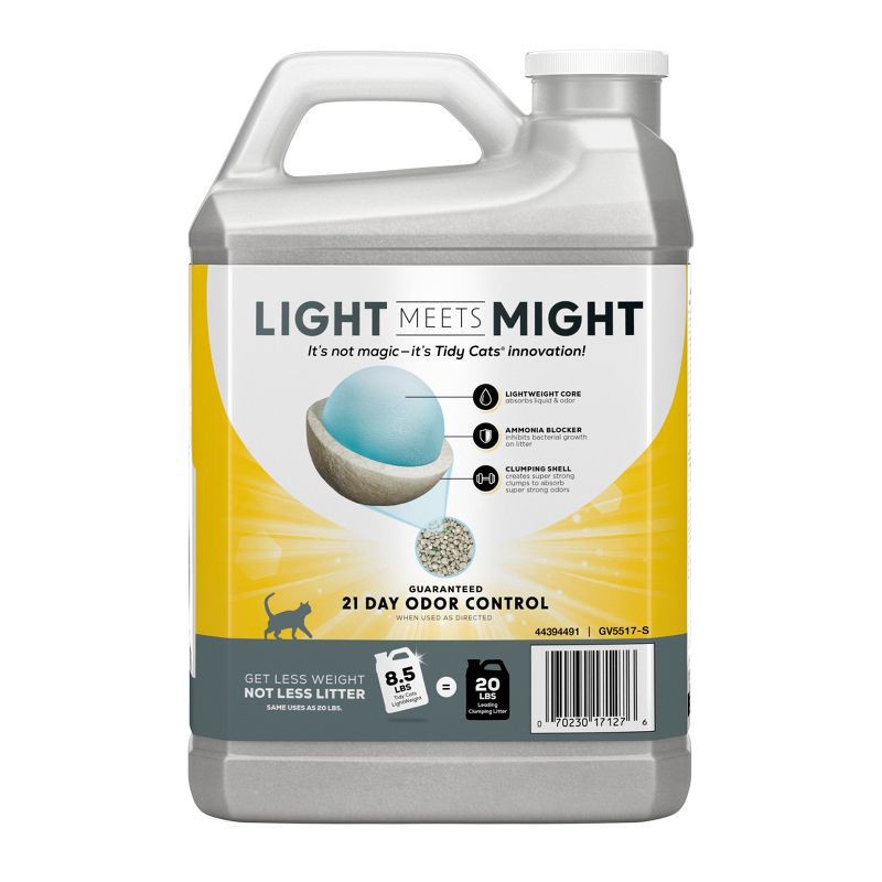 slide 2 of 8, Purina Tidy Cats Lightweight 4-in-1 Strength Low Dust Clumping Scoop Cat & Kitty Litter for Odor Control - 8.5lbs, 8.5 lb