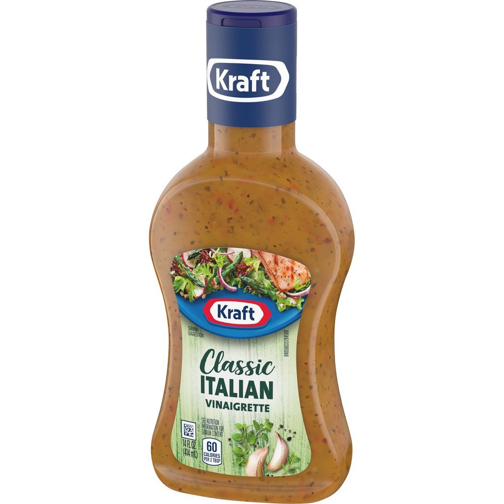 slide 4 of 7, Kraft Classic Italian Vinaigrette Salad Dressing Bottle, 14 fl oz
