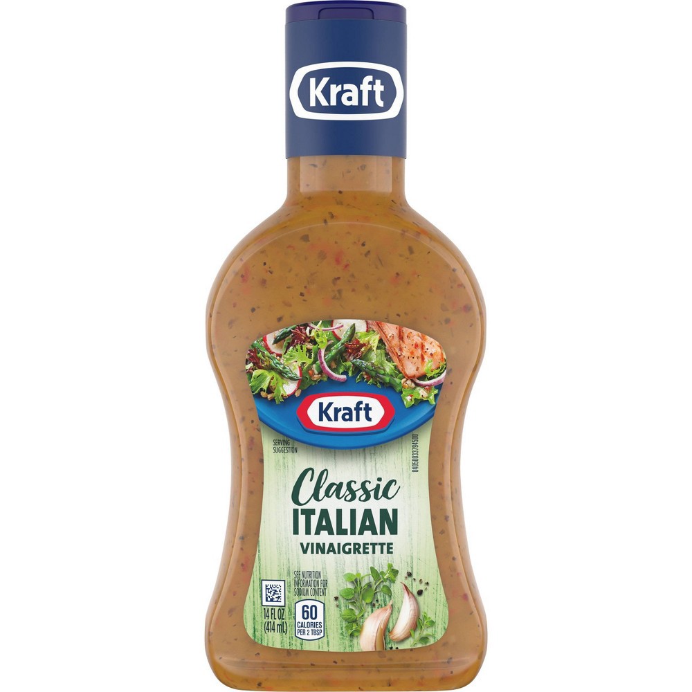 slide 3 of 7, Kraft Classic Italian Vinaigrette Salad Dressing Bottle, 14 fl oz