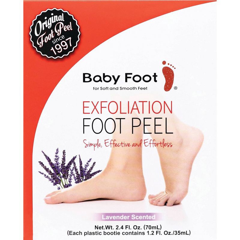 slide 1 of 7, Baby Foot Original Exfoliation Foot Peel - Lavender - 2.4 fl oz, 2.4 fl oz