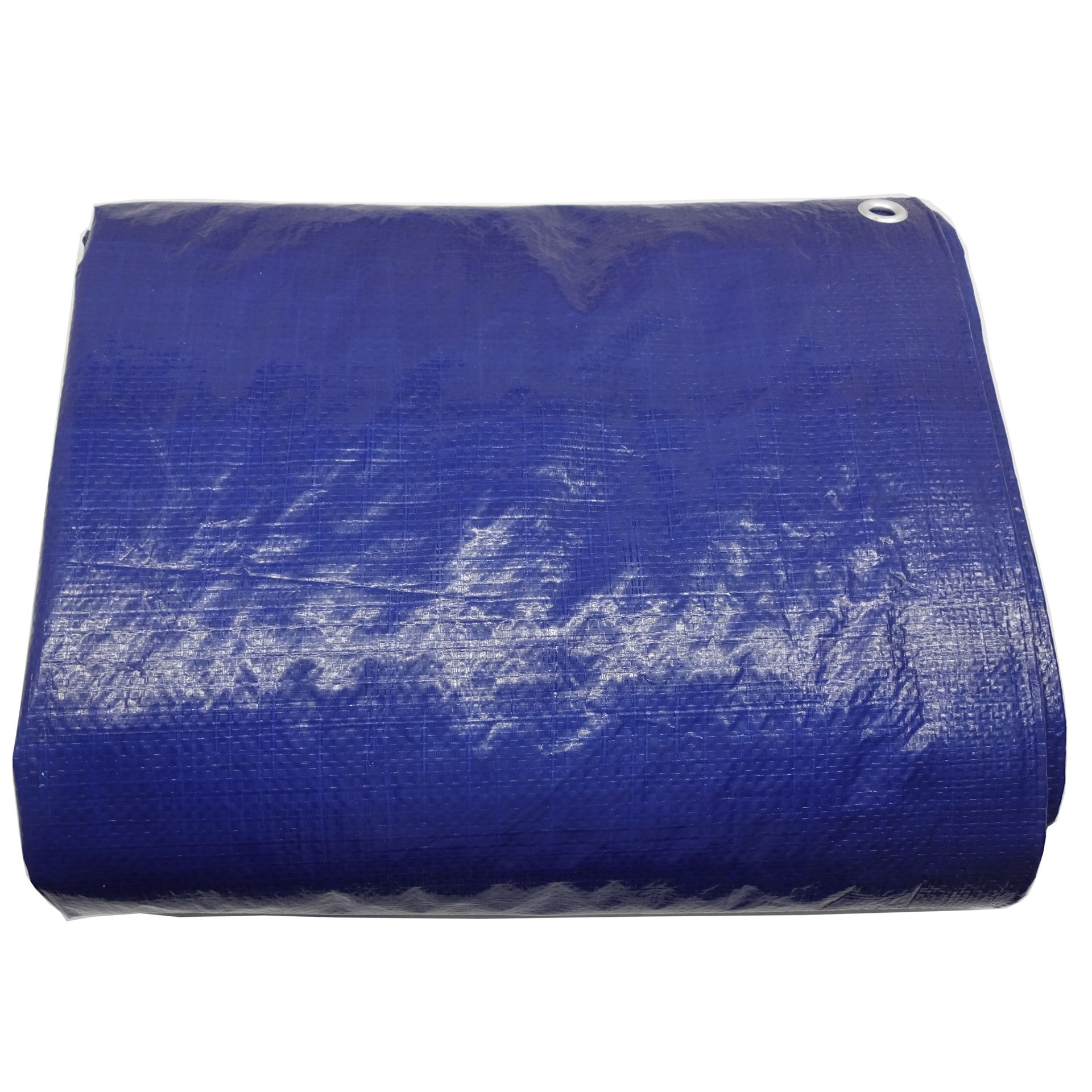 slide 5 of 6, Project Source 16-ft x 20-ft Blue Waterproof Standard Polyethylene 5-mil Tarp, 1 ct