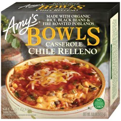 Amy's Gluten Free Frozen Chili Relleno Bowl - 9oz