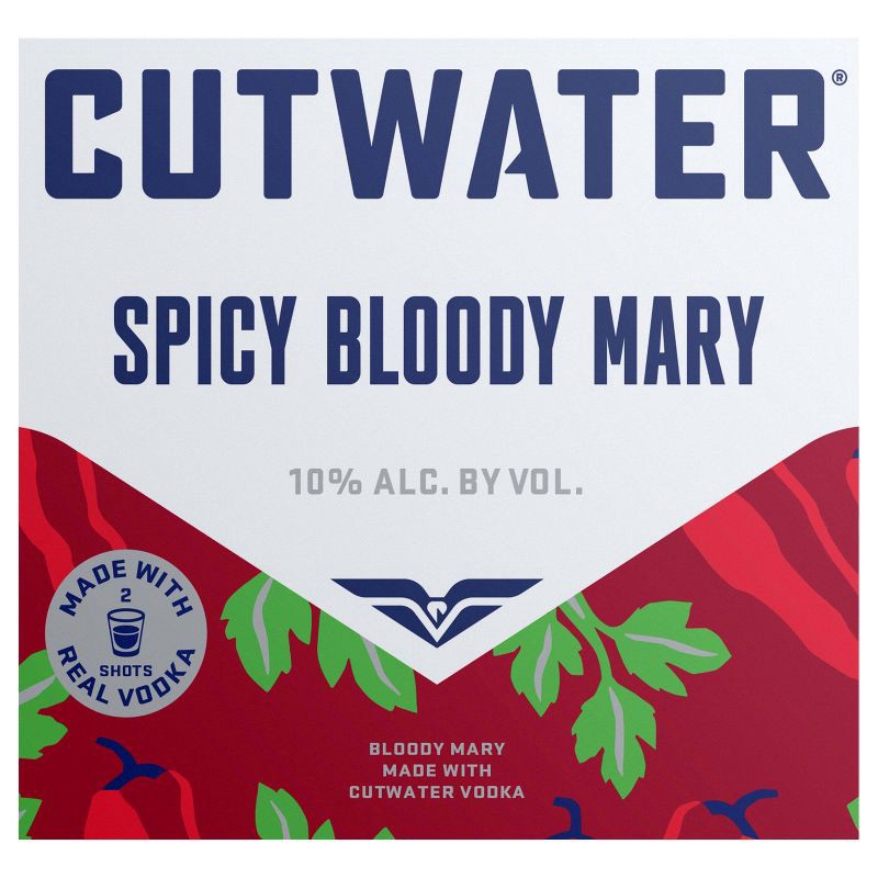 slide 2 of 10, Cutwater Spirits Cutwater Fugu Spicy Bloody Mary Cocktail - 4pk/355ml Cans, 4 ct; 355 ml