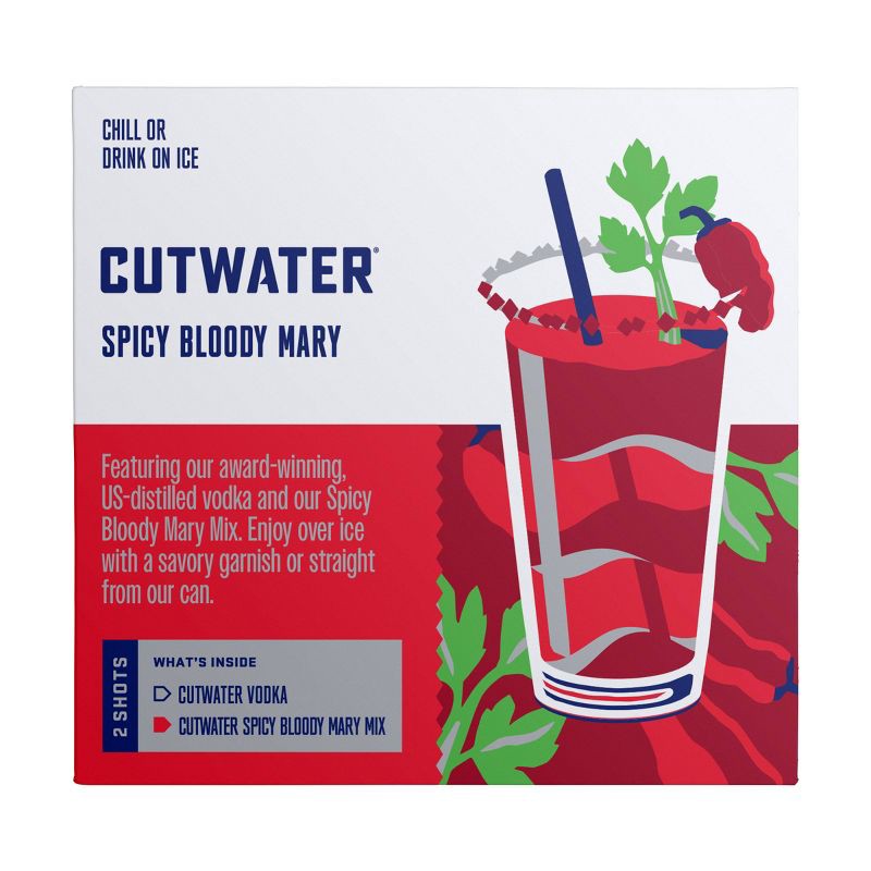 slide 2 of 10, Cutwater Spirits Cutwater Fugu Spicy Bloody Mary Cocktail - 4pk/355ml Cans, 4 ct; 355 ml